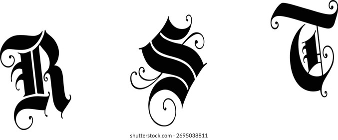 Professional Vector Alphabet logo design stock illustration. 
