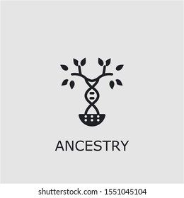 Professional vector ancestry icon. Ancestry symbol that can be used for any platform and purpose. High quality ancestry illustration. - Powered by Shutterstock - Get 15% off with code: PIKWIZARD15