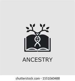 Professional vector ancestry icon. Ancestry symbol that can be used for any platform and purpose. High quality ancestry illustration.