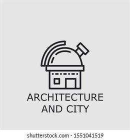 Professional vector architecture and city icon. Architecture and city symbol that can be used for any platform and purpose. High quality architecture and city illustration.