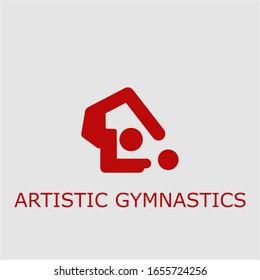 Professional vector artistic gymnastics icon. Artistic gymnastics symbol that can be used for any platform and purpose. High quality artistic gymnastics illustration.