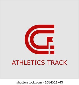 Professional Vector Athletics Track Icon. Athletics Track Symbol That Can Be Used For Any Platform And Purpose. High Quality Athletics Track Illustration.