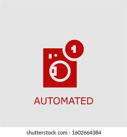 Professional vector automated icon. Automated symbol that can be used for any platform and purpose. High quality automated illustration.