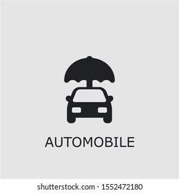 Professional vector automobile icon. Automobile symbol that can be used for any platform and purpose. High quality automobile illustration.
