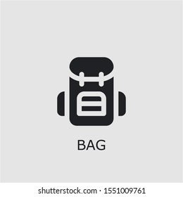 Professional vector bag icon. Bag symbol that can be used for any platform and purpose. High quality bag illustration.