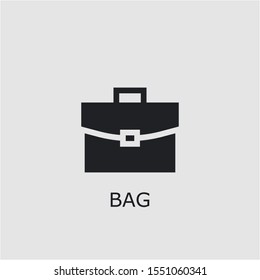 Professional vector bag icon. Bag symbol that can be used for any platform and purpose. High quality bag illustration.