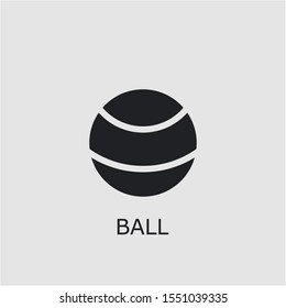 Professional vector ball icon. Ball symbol that can be used for any platform and purpose. High quality ball illustration.