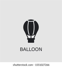 Professional vector balloon icon. Balloon symbol that can be used for any platform and purpose. High quality balloon illustration.