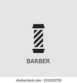 Professional vector barber icon. Barber symbol that can be used for any platform and purpose. High quality barber illustration.