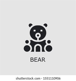 Professional vector bear icon. Bear symbol that can be used for any platform and purpose. High quality bear illustration.