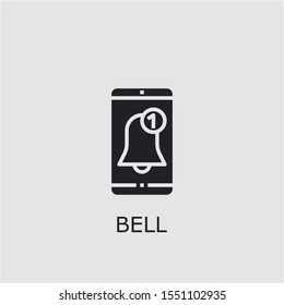 Professional vector bell icon. Bell symbol that can be used for any platform and purpose. High quality bell illustration.