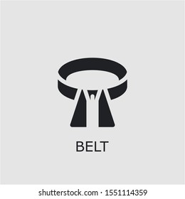 Professional vector belt icon. Belt symbol that can be used for any platform and purpose. High quality belt illustration.