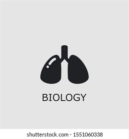 Professional vector biology icon. Biology symbol that can be used for any platform and purpose. High quality biology illustration.