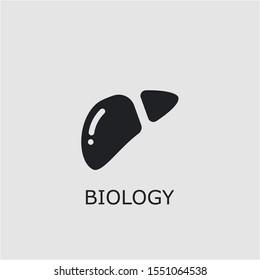 Professional vector biology icon. Biology symbol that can be used for any platform and purpose. High quality biology illustration.