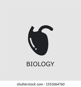 Professional vector biology icon. Biology symbol that can be used for any platform and purpose. High quality biology illustration.