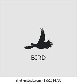 Professional vector bird icon. Bird symbol that can be used for any platform and purpose. High quality bird illustration.