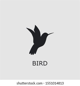 Professional vector bird icon. Bird symbol that can be used for any platform and purpose. High quality bird illustration.