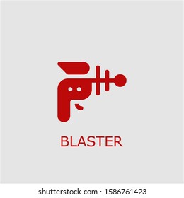 Professional vector blaster icon. Blaster symbol that can be used for any platform and purpose. High quality blaster illustration.