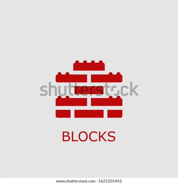 Professional Vector Blocks Icon Blocks Symbol Stock Vector (Royalty ...