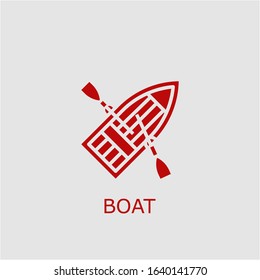 Professional vector boat icon. Boat symbol that can be used for any platform and purpose. High quality boat illustration.