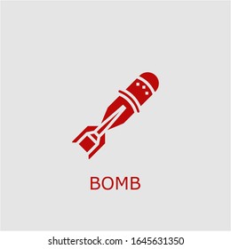 Bombensymbol der professionellen Vektorillustration. Bombensymbol, das für jede Plattform und jeden Zweck verwendet werden kann. Hochwertige Bombengrafik.