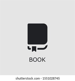 Professional vector book icon. Book symbol that can be used for any platform and purpose. High quality book illustration.