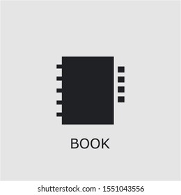 Professional vector book icon. Book symbol that can be used for any platform and purpose. High quality book illustration.
