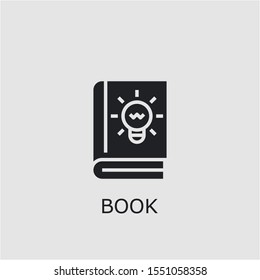 Professional vector book icon. Book symbol that can be used for any platform and purpose. High quality book illustration.