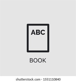 Professional vector book icon. Book symbol that can be used for any platform and purpose. High quality book illustration.