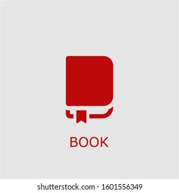 Professional vector book icon. Book symbol that can be used for any platform and purpose. High quality book illustration.