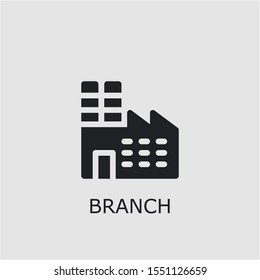 Professional vector branch icon. Branch symbol that can be used for any platform and purpose. High quality branch illustration.
