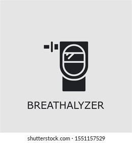 Professional vector breathalyzer icon. Breathalyzer symbol that can be used for any platform and purpose. High quality breathalyzer illustration.