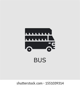 Professional vector bus icon. Bus symbol that can be used for any platform and purpose. High quality bus illustration.