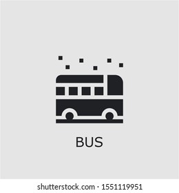 Professional vector bus icon. Bus symbol that can be used for any platform and purpose. High quality bus illustration.