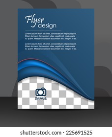 Professional vector business flyer template or corporate banner, brochure, cover design/can be used for print, publishing or presentation