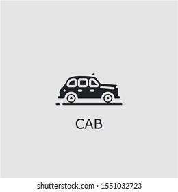 Icono de cabina vectorial profesional. Símbolo de cangrejo que puede ser utilizado para cualquier plataforma y propósito. Ilustración de cabina de alta calidad.