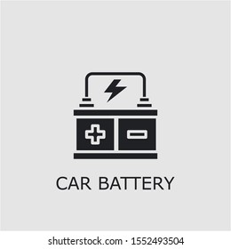 Professional vector car battery icon. Car battery symbol that can be used for any platform and purpose. High quality car battery illustration. svg