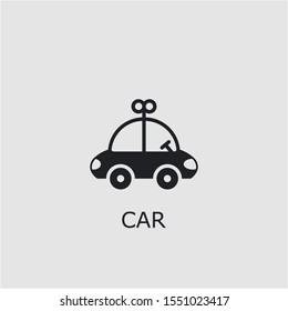 Professional vector car icon. Car symbol that can be used for any platform and purpose. High quality car illustration.