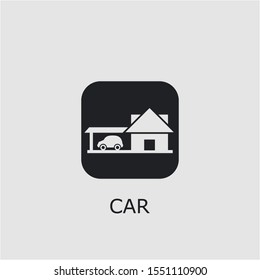 Professional vector car icon. Car symbol that can be used for any platform and purpose. High quality car illustration.
