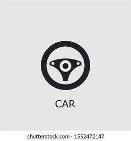 Professional vector car icon. Car symbol that can be used for any platform and purpose. High quality car illustration.