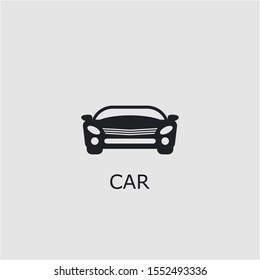 Professional vector car icon. Car symbol that can be used for any platform and purpose. High quality car illustration.