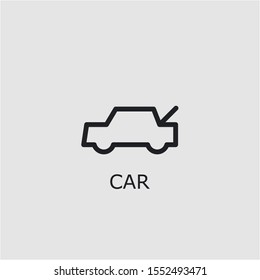 Professional vector car icon. Car symbol that can be used for any platform and purpose. High quality car illustration.