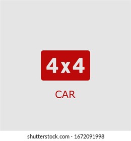 Professional vector car icon. Car symbol that can be used for any platform and purpose. High quality car illustration.