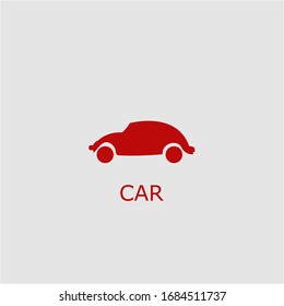 Professional vector car icon. Car symbol that can be used for any platform and purpose. High quality car illustration.