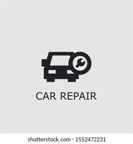 Professional vector car repair icon. Car repair symbol that can be used for any platform and purpose. High quality car repair illustration.