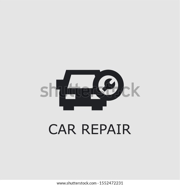 Professional vector car repair icon. Car\
repair symbol that can be used for any platform and purpose. High\
quality car repair\
illustration.