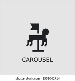 Professional vector carousel icon. Carousel symbol that can be used for any platform and purpose. High quality carousel illustration.