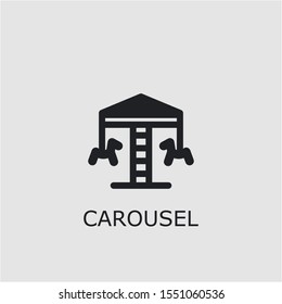 Professional vector carousel icon. Carousel symbol that can be used for any platform and purpose. High quality carousel illustration.