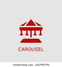Professional vector carousel icon. Carousel symbol that can be used for any platform and purpose. High quality carousel illustration.