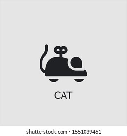 Professional vector cat icon. Cat symbol that can be used for any platform and purpose. High quality cat illustration.